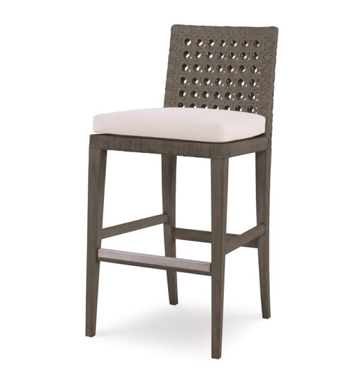 Picture of LITCHFIELD BAR STOOL-MINK GREY/FLAX