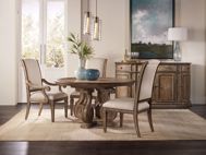 Picture of 54in Pedestal Dining Table w/1-20in Leaf      