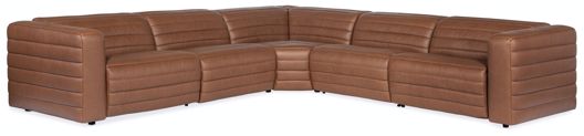 Picture of Chatelain 5-Piece Power HR Sectional w/2 Power Recline    