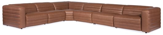 Picture of Chatelain 6-Piece Power HR Sectional w/2 Power Recline    