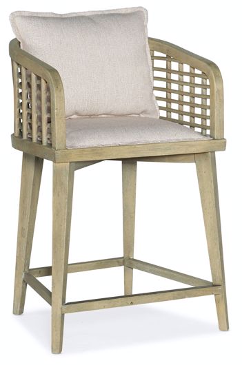 Picture of Barrel Back Counter Stool        