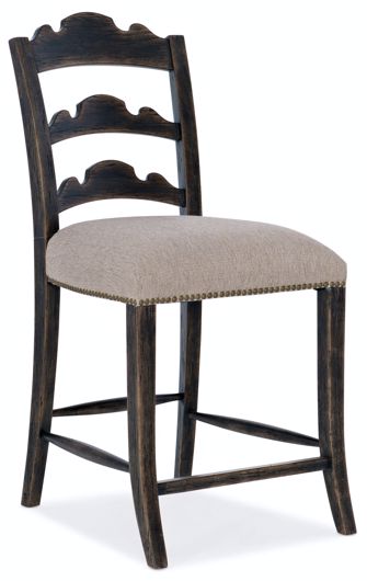 Picture of Twin Sisters Ladderback Counter Stool       