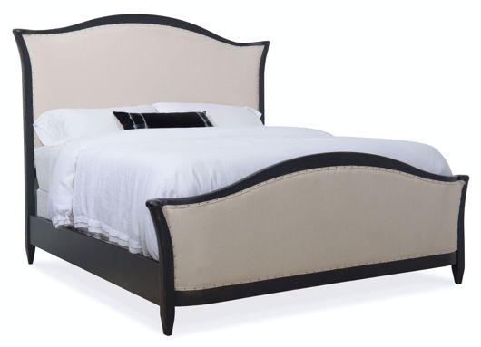 Picture of Queen Upholstered Bed- Black        