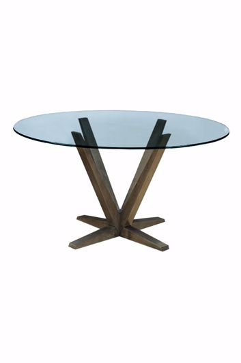 Picture of AURA GLASS TOP DINING TABLE