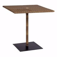 Picture of ALL-WEATHER SQUARE UMBRELLA COUNTER HEIGHT TABLE WITH WEIGHTED BASE