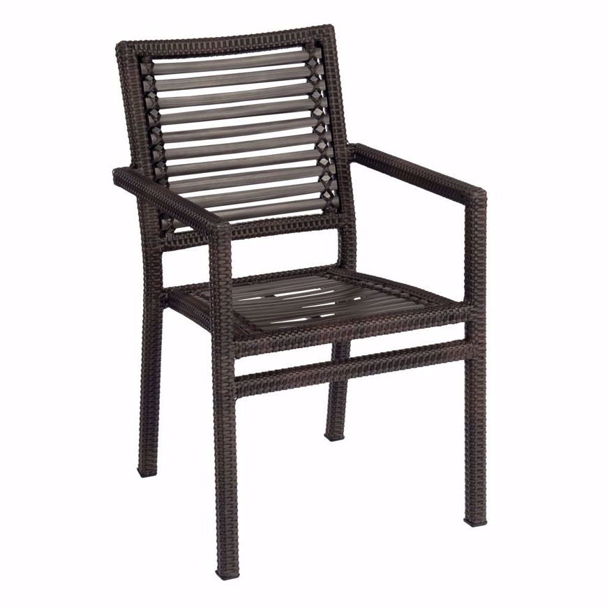 Picture of ALL-WEATHER SOUTH BEACH DINING ARMCHAIR (COFFEE WEAVE ONLY)