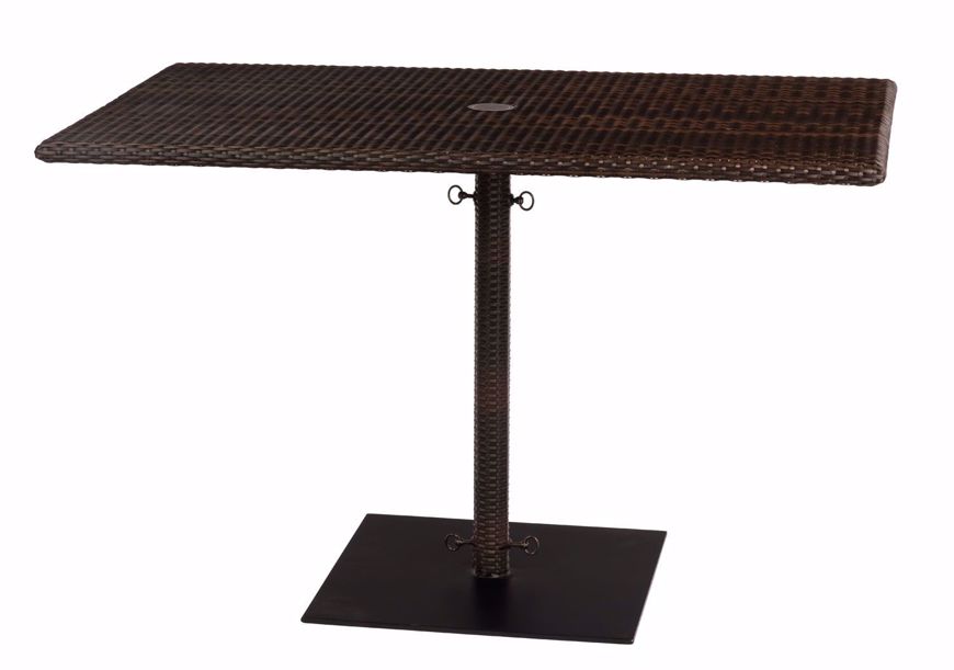 Picture of ALL-WEATHER RECTANGULAR UMBRELLA TABLE WITH WEIGHTED BASE