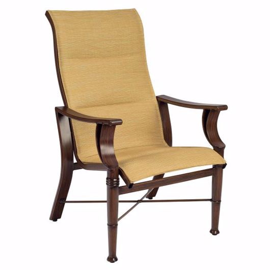 Picture of ARKADIA PADDED SLING HIGH-BACK DINING ARMCHAIR