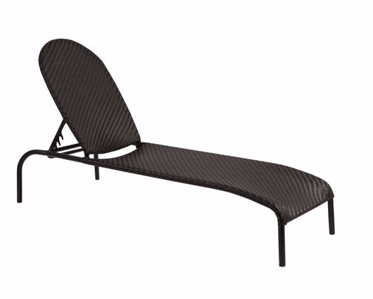 Picture of BARLOW ADJUSTABLE CHAISE LOUNGE - STACKABLE - DARK ROAST