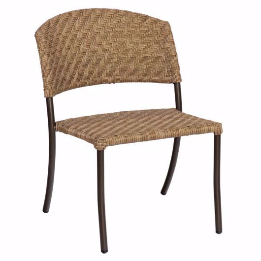 Picture of BARLOW DINING SIDE CHAIR - STACKABLE - BRONZED TEAK