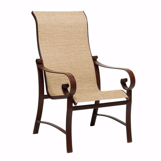 Picture of BELDEN SLING HIGH-BACK DINING ARMCHAIR