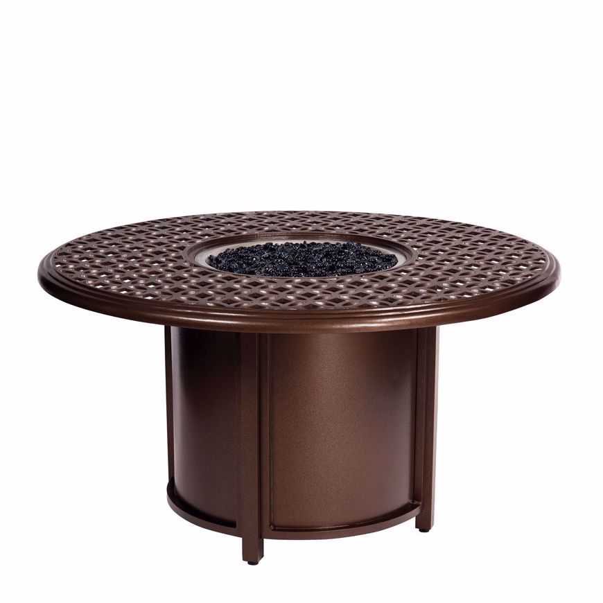 Picture of CASA FIRE ROUND CHAT HEIGHT FIRE TABLE AND ROUND BURNER