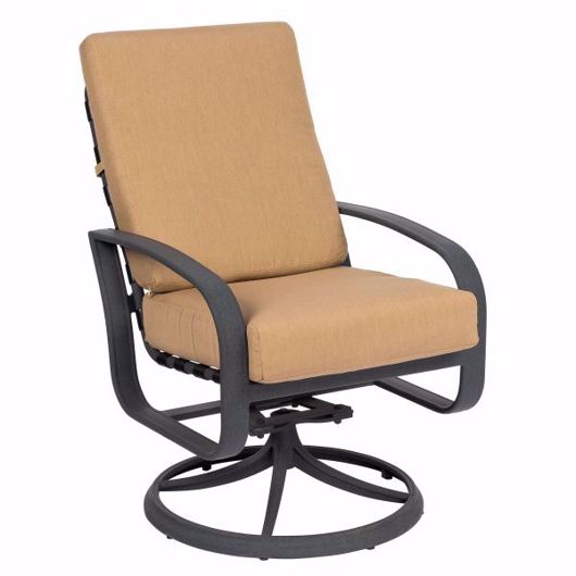 Picture of CAYMAN ISLE CUSHION SWIVEL ROCKING DINING ARMCHAIR