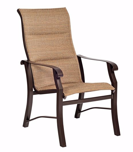 Picture of CORTLAND PADDED SLING HIGH-BACK DINING ARMCHAIR