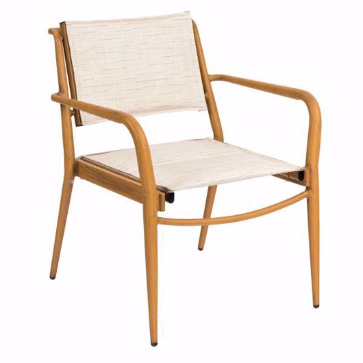 Picture of DAYTONA PADDED SLING DINING ARMCHAIR - STACKABLE