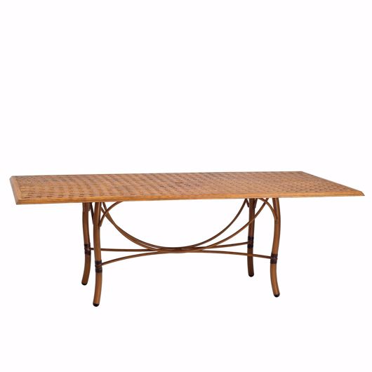 Picture of GLADE ISLE TABLES RECTANGULAR DINING TABLE WITH THATCH TOP