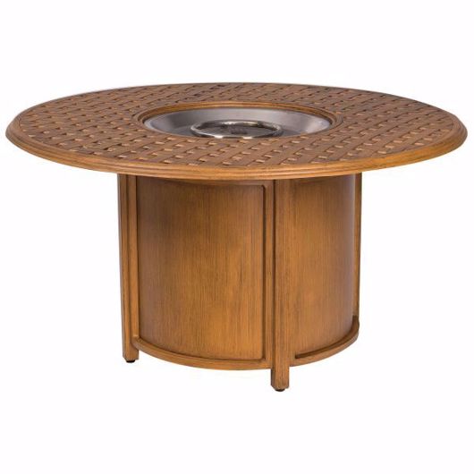 Picture of GLADE ISLE 48" THATCH TOP ROUND FIRE TABLE