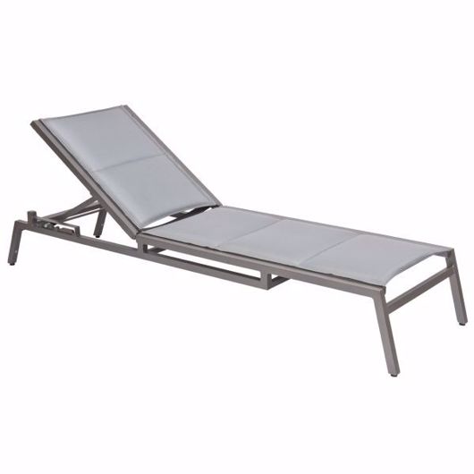 Picture of PALM COAST PADDED SLING ADJUSTABLE CHAISE LOUNGE - STACKABLE