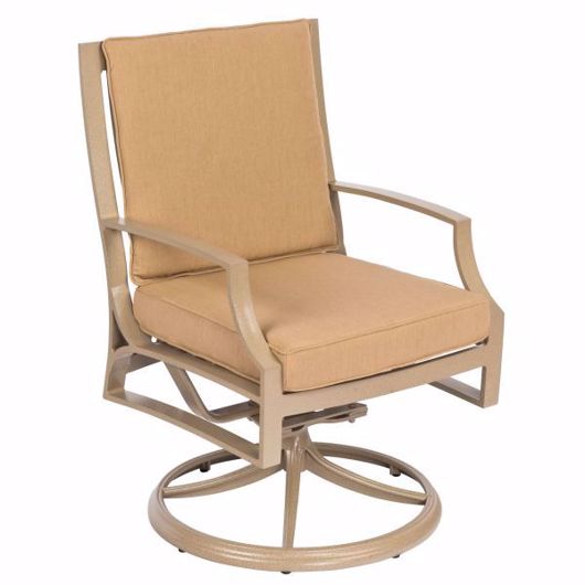 Picture of SEAL COVE SWIVEL DINING ARMCHAIR WITH OPTIONAL BACK CUSHION