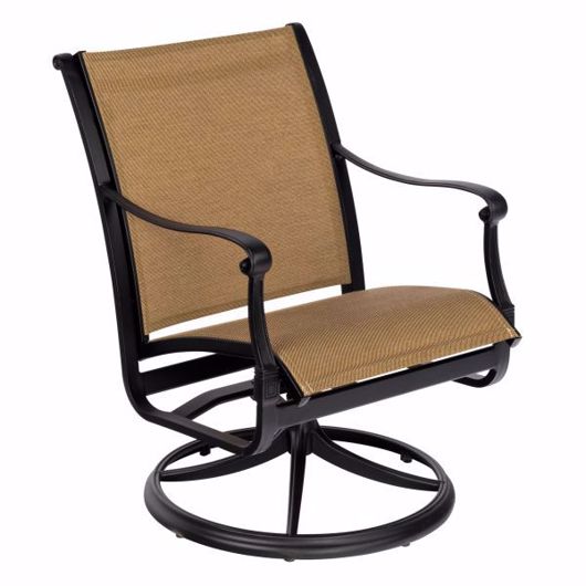 Picture of WILTSHIRE SLING SWIVEL DINING ARMCHAIR