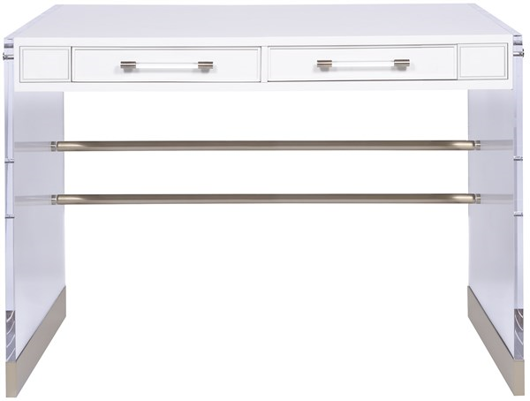Picture of BRYSON DESK WITH ACRYLIC & METAL LEG