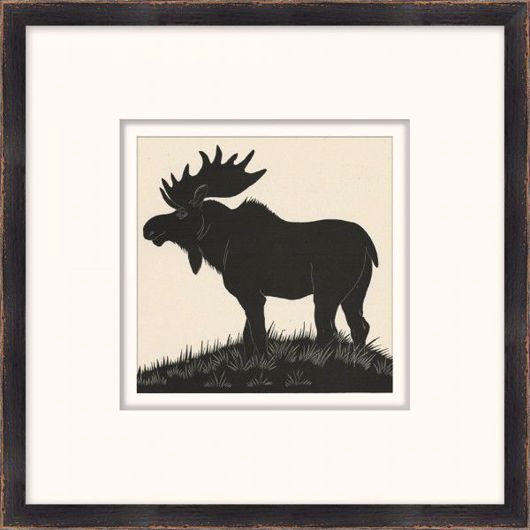 Picture of WOOD BLOCK MOOSE 2