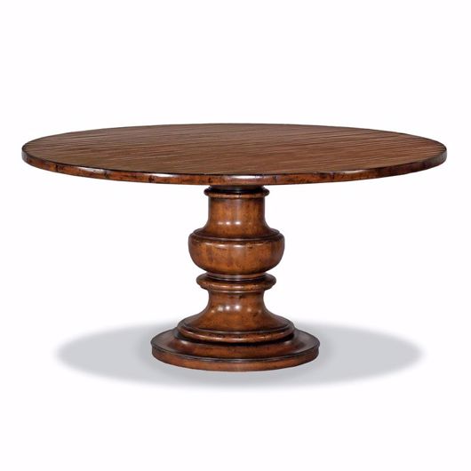 Picture of TUSCAN PEDESTAL TABLE - 58" HAND PLANED TOP