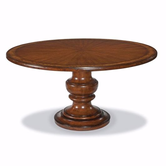 Picture of TUSCAN PEDESTAL TABLE - 58" NON HAND PLANED TOP