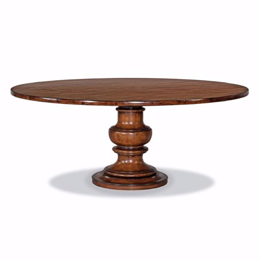 Picture of TUSCAN PEDESTAL TABLE - 72" HAND PLANED TOP