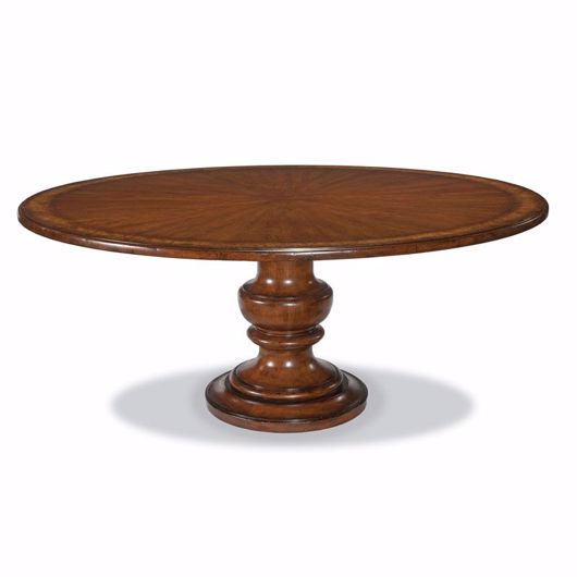 Picture of TUSCAN PEDESTAL TABLE - 72" NON HAND PLANED TOP