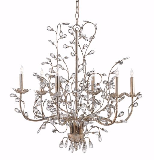 Picture of CRYSTAL BUD SILVER MEDIUM CHANDELIER
