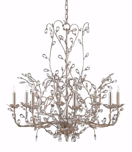 Picture of CRYSTAL BUD SILVER LARGE CHANDELIER