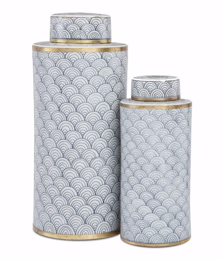 Picture of JALOUSIE TEA CANISTER SET OF 2
