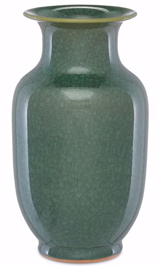 Picture of KAROO SMALL CRYSTALIZED GREEN VASE