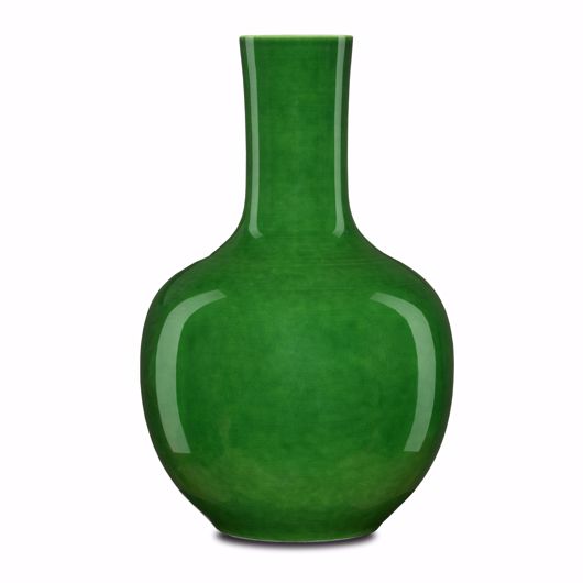 Picture of IMPERIAL GREEN LONG NECK VASE
