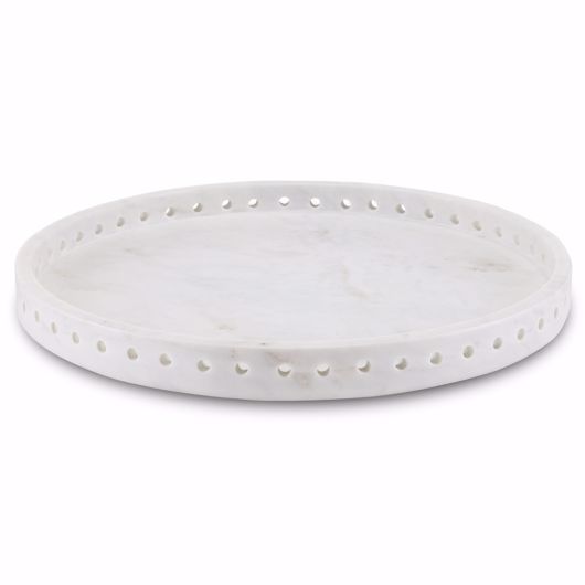 Picture of FREYA WHITE MARBLE LARGE TRAY
