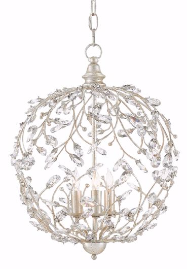 Picture of CRYSTAL BUD SILVER ORB CHANDELIER