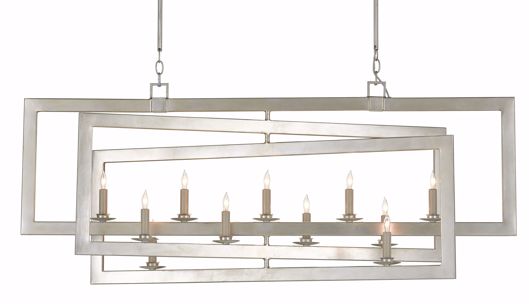 Picture of MIDDLETON RECTANGULAR SILVER CHANDELIER
