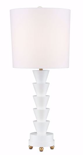 Picture of CULTURE WHITE TABLE LAMP