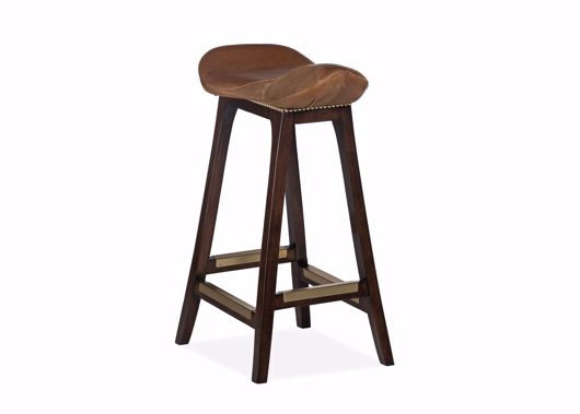 Picture of 209-24 ENGLISH SADDLE COUNTER STOOL